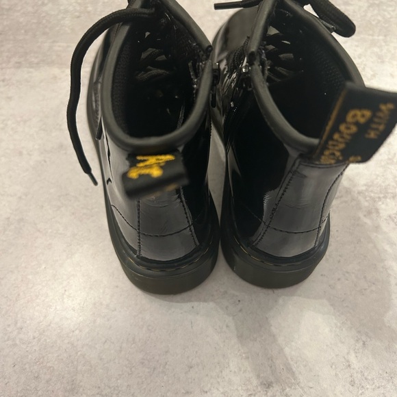 Dr. Martens Black Patent Leather Boots - Picture 2 of 6
